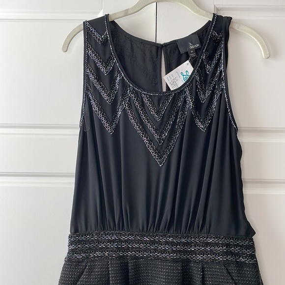 Greylin black sparkle beaded mini dress medium NWT - Picture 2 of 13